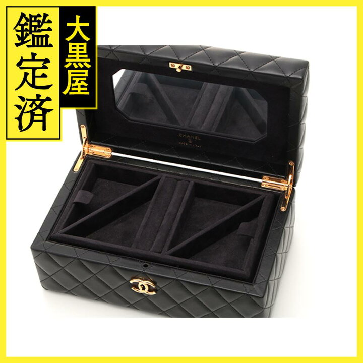 楽天市場】CHANEL シャネル マトラッセ ジュエリー ボックス 黒  