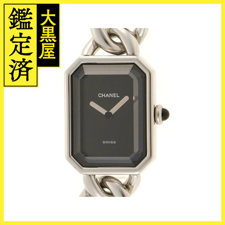 楽天市場】CHANEL シャネル プルミエールM SS シルバー/ブラック H0452 