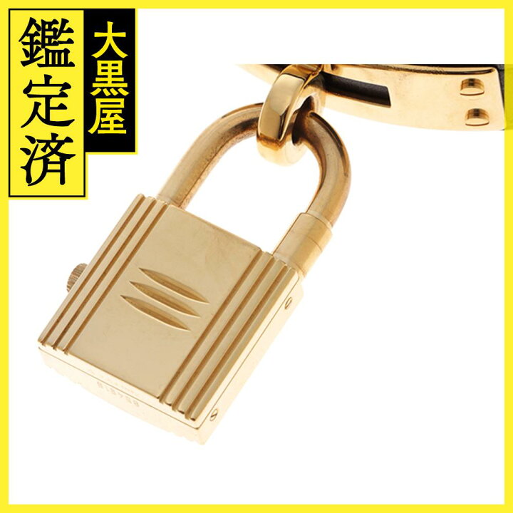 楽天市場】HERMES エルメス ケリーウォッチ KE1.201 GP/革 ブラック  