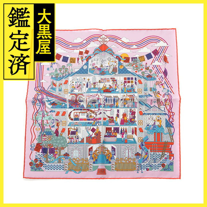 楽天市場】HERMES エルメス カレ45 LA MAISON DES CARRES スカーフ 