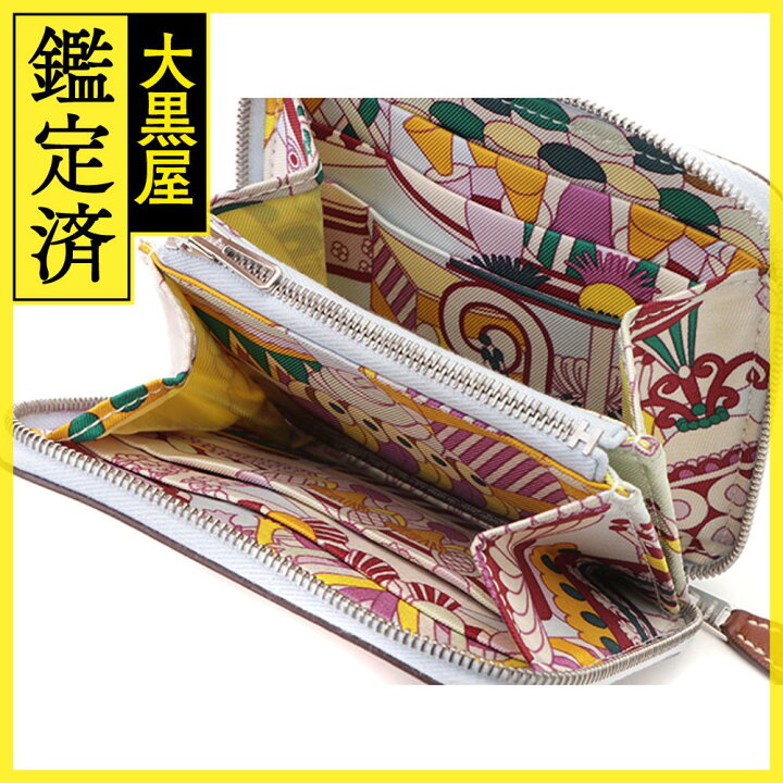 楽天市場】Hermès エルメス財布 アザップシルクイン ナタ／ブルー  