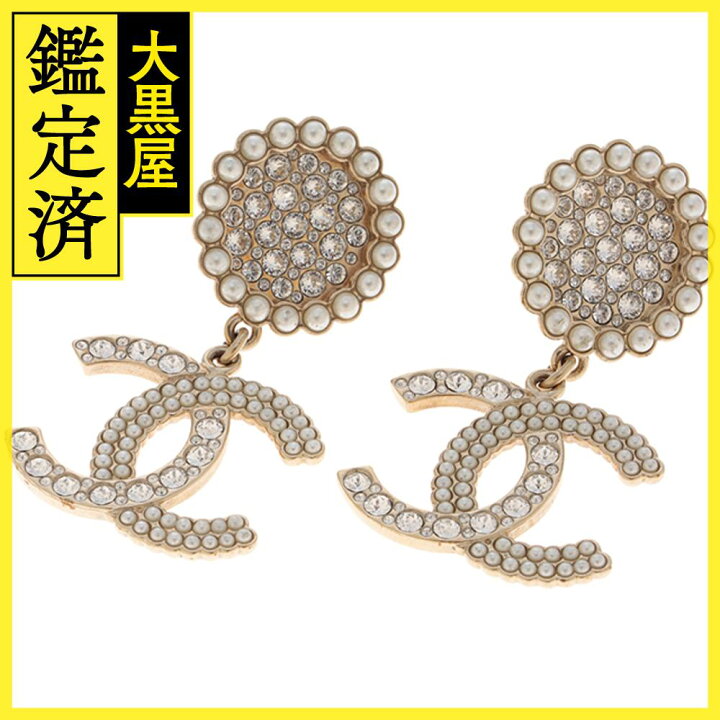 楽天市場】CHANEL シャネル ココマークピアス GPゴールドメッキ/ライン  
