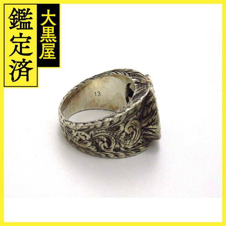 楽天市場】GUCCI グッチ インターロッキングGアラベスクリング SV  