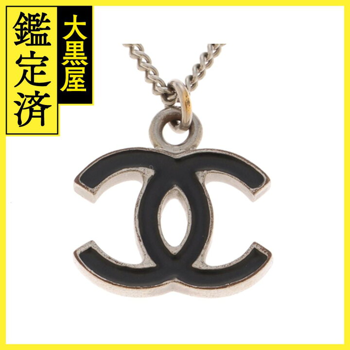 楽天市場】CHANEL シャネル ココマークネックレス ブラック ステンレス  