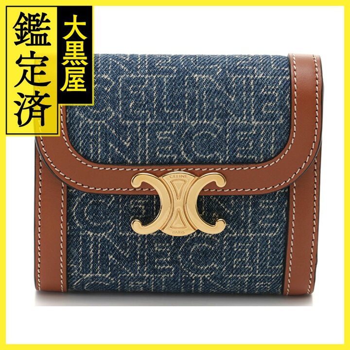 楽天市場】CELINE セリーヌ 財布 トリオンフ スモールウォレット 