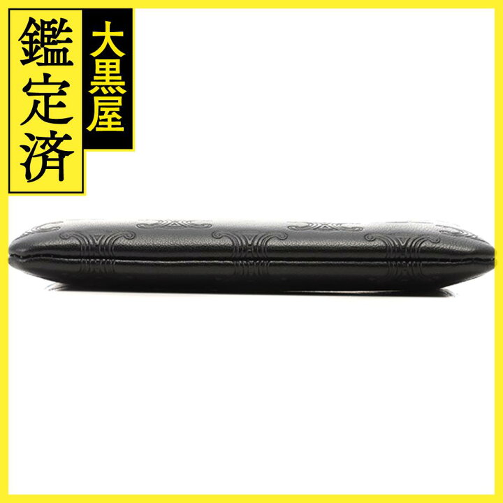 楽天市場】CELINE セリーヌ トリオンフ コインケース ブラック カーフ  