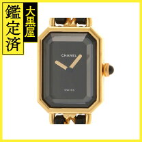 楽天市場】シャネル プルミエール 黒文字盤 gp/レザー lの通販