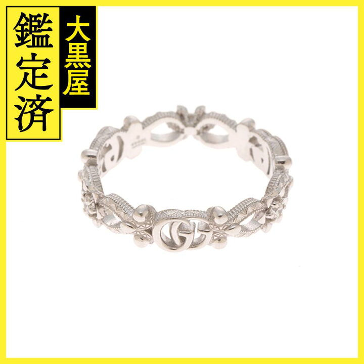 楽天市場】GUCCI グッチ 指輪 リング フローラ ダブルG K18 ホワイト  