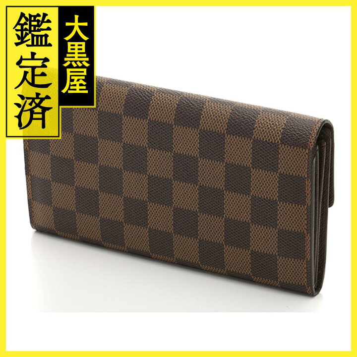 楽天市場】LOUIS VUITTON ルイ・ヴィトン ポルトフォイユ・サラ ダミエ  