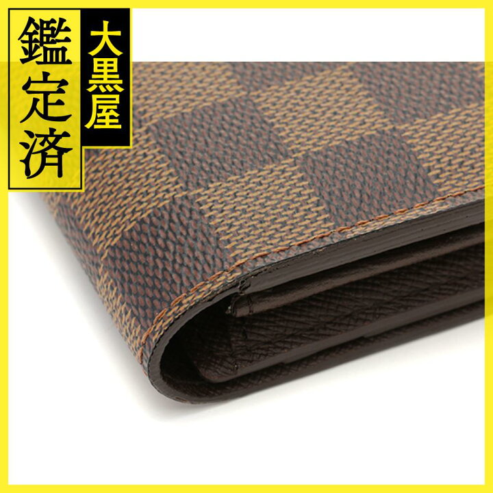 楽天市場】LOUIS VUITTON ルイ・ヴィトン ポルトフォイユ・サラ ダミエ  