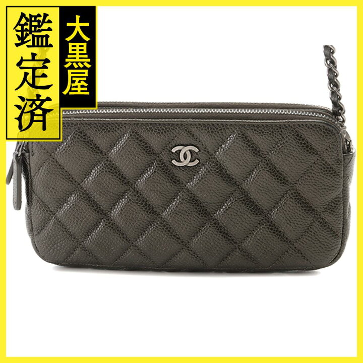 楽天市場】CHANEL シャネル マトラッセ チェーンウォレット キャビア  