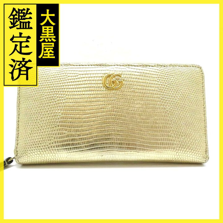 楽天市場】GUCCI グッチ GGマーモント ジップアラウンドウォレット  