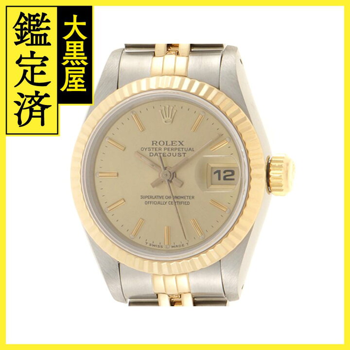 楽天市場】ROLEX ロレックス デイトジャスト 69173 ゴールド バー  