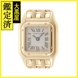 CARTIER カルティエ　時計　ミニパンテール　W25034B9　イエローゴールド　クオーツ　アイボリー文字盤　【431】2147100483734 【中古】【大黒屋】