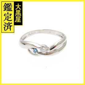 JEWELRY　ノンブランドジュエリー　リング　プラチナ　Pt900　ダイヤモンド　0.10ct　7号　約2.5g　【430】2141300392872 【中古】【大黒屋】