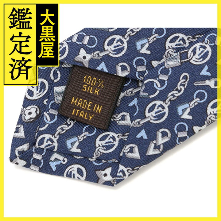 楽天市場】LOUIS VUITTON ルイヴィトン 小物 ネクタイ ブルー シルク 