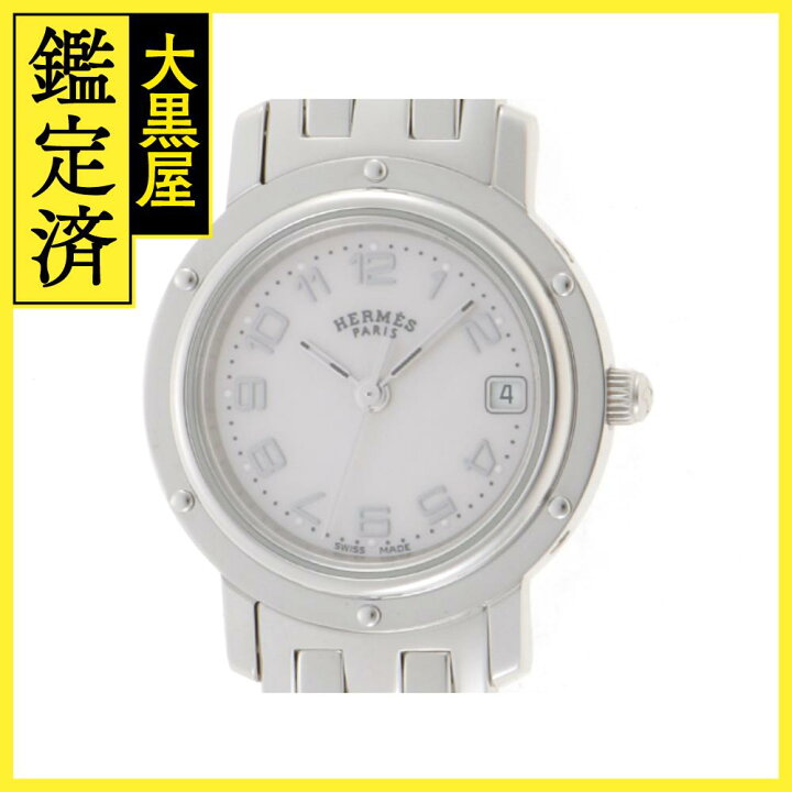 楽天市場】【送料無料】Hermes エルメス 時計 クリッパー CL4.210 
