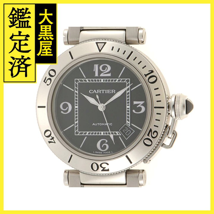 楽天市場】CARTIER カルティエ パシャ シータイマー ブラック文字盤/SS  
