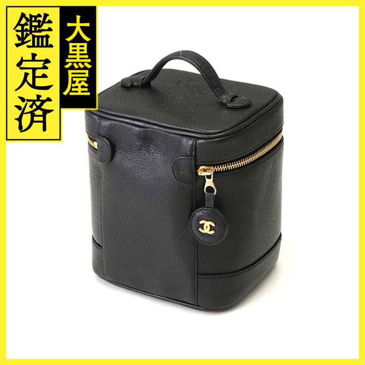 楽天市場】CHANEL シャネル ココマーク縦型バニティ ブラック GP 