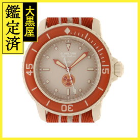 SWATCH　スウォッチ　ブランパンXSwatch　SO35N100　アークティックオーシャン　オートマチック　メンズ　腕時計（2148103625329）【200】C 【中古】【大黒屋】