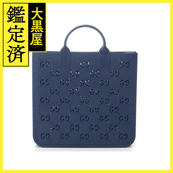 楽天市場】GUCCI グッチ チルドレンズGGトートバッグ ブルー ラバー  
