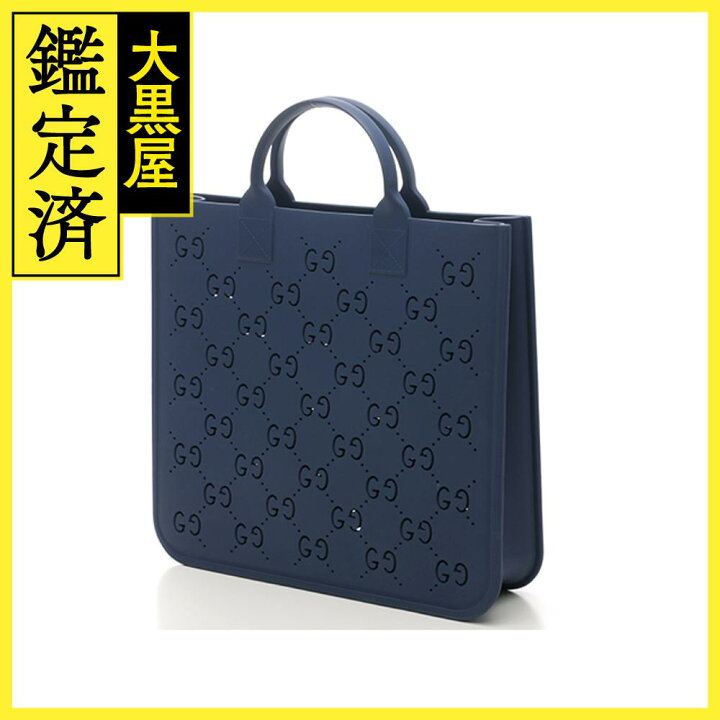 楽天市場】GUCCI グッチ チルドレンズGGトートバッグ ブルー ラバー  