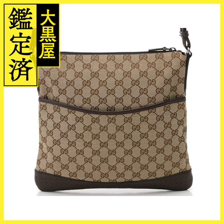 楽天市場】GUCCI グッチ GGショルダーバッグ GGキャンバス レザー 