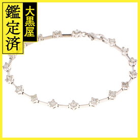 JEWELRY　貴金属・宝石　ブレスレット　K18ホワイトゴールド　ダイヤモンド　1.86ct　6.4g　2143000677587 【205】 【中古】【大黒屋】