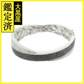 JEWELRY　バングル　ブレスレット　パヴェダイヤモンド　ブラックダイヤモンド　WG　ホワイトゴールド　D5.00ct　40.1g　2143000677600　【200】 【中古】【大黒屋】