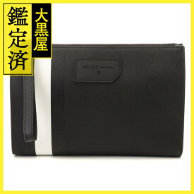 BALLY バリー 　セカンドバッグ　ブラック／ホワイト　アウトレット　PVC　433 【中古】【大黒屋】