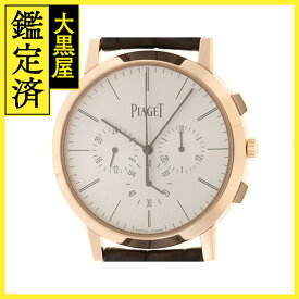 PIAGET ピアジェ 腕時計 アルティプラノ G0A40030 18Kピンクゴールド/アリゲーター フライバッククロノグラフ ホワイト文字盤 手巻き 2019年正規品【472】SJ 【中古】【大黒屋】