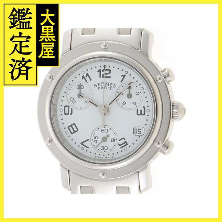 楽天市場】HERMES エルメス 腕時計 クリッパークロノ CL1.310 ホワイト 