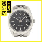 2024年4月正規未使用品 ROLEX ロレックス 腕時計 デイトジャスト41 126300 ブライトブラック文字盤 ステンレス ジュビリーブレスレット 自動巻【472】SJ 【中古】【大黒屋】