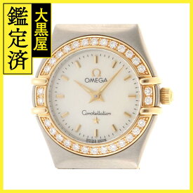 OMEGA　オメガ　コンステレーション ダイヤベゼル　1267.70　18YG/SS　クォーツ　レディース　腕時計（2148103622298）【200】C 【中古】【大黒屋】