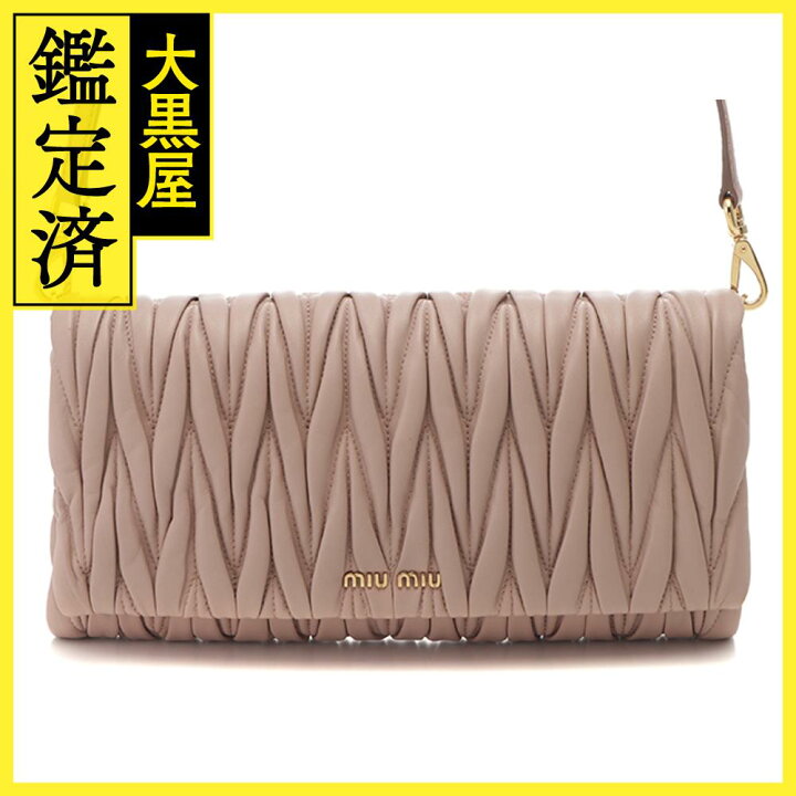 楽天市場】miumiu ミュウミュウ マテラッセショルダーバッグ カーフ 