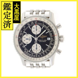 BREITLING ブライトリング 腕時計 オールドナビタイマー クロノグラフ A13322 ステンレス ブラック文字盤 自動巻き 現状販売品【472】SJ 【中古】【大黒屋】