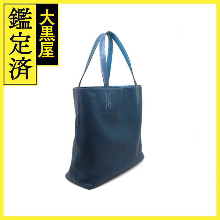 楽天市場】HERMES エルメス ドゥブルセンス45 トートバッグ コル 