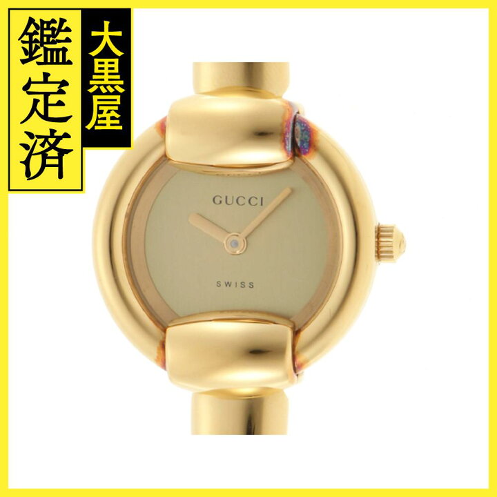 楽天市場】GUCCI グッチ 1400L バングルウォッチ GP ゴールド 女性用  