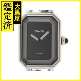 CHANEL シャネル 腕時計 プルミエールXL H0452 ステンレス ブラック文字盤 クオーツ【472】SJ 【中古】【大黒屋】