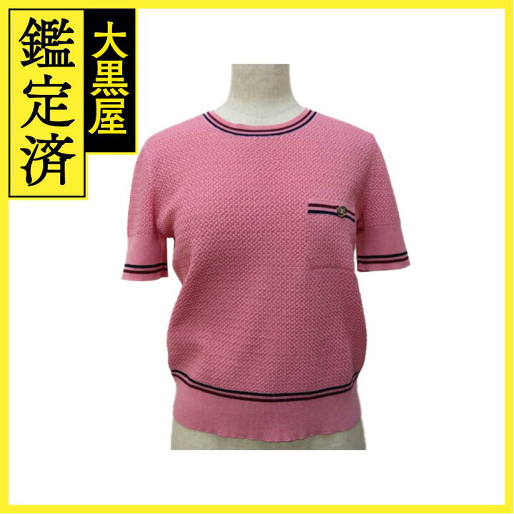 CHANEL(シャネル ) ピンク ニット 半袖T 38 楽天市場】CHANEL シャネル  