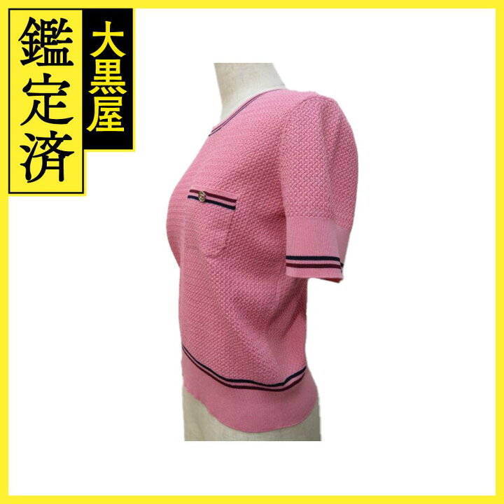 楽天市場】CHANEL シャネル 半袖ニット レディース38 ピンク  