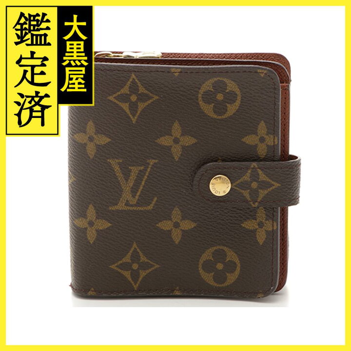 □中古□ ルイヴィトン コンパクトジップ 2つ折り 財布 ウォレット  