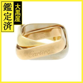 Cartier　カルティエ　トリニティリング　LM　ラージモデル　3カラー　18.9g　57号　日本サイズ17号　2143100473003　【200】 【中古】【大黒屋】