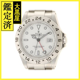 Y番並行品 ROLEX ロレックス 腕時計 エクスプローラーII 16570 ホワイト文字盤 ステンレス 自動巻き【472】SJ 【中古】【大黒屋】
