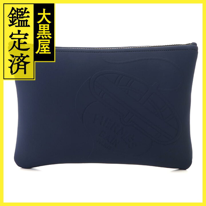 楽天市場】HERMES エルメス ネオバン・タラサMM ポーチ マリン  