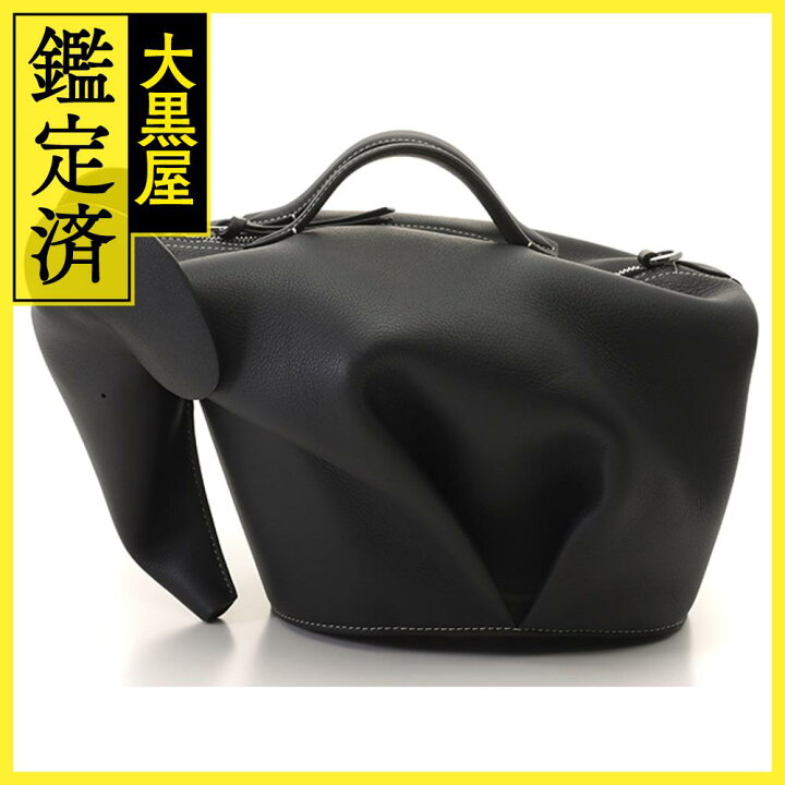 楽天市場】LOEWE ロエベ エレファントバッグラージ ブラック カーフ  
