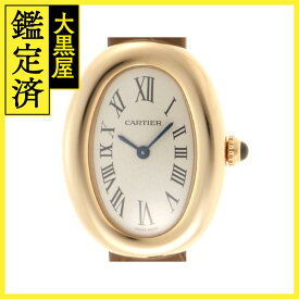 Cartier カルティエ ベニュワールSM WGBA0007 YG イエローゴールド 革ベルト クォーツ 【434】 【中古】【大黒屋】