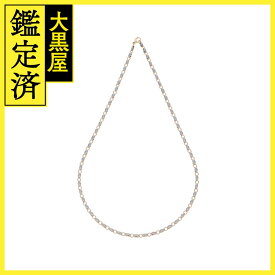 BVLGARI ブルガリ　チェーンネックレス　イエローゴールド　ステンレス　約18.5g【430】2143400215105 【中古】【大黒屋】