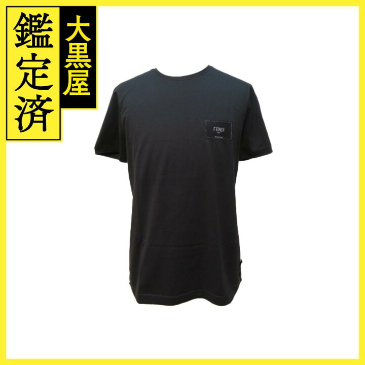 楽天市場】FENDI フェンディ ブラックジャージー Tシャツ メンズM 