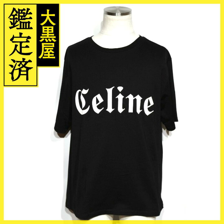 楽天市場】CELINE セリーヌ 衣類 ゴシックロゴプリント Tシャツ メンズ 